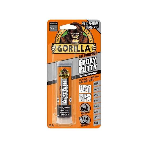 【お取り寄せ】呉工業 強力多用途接着パテ ゴリラ エポキシパテ 80g グレー 接着剤 補修材 潤滑...