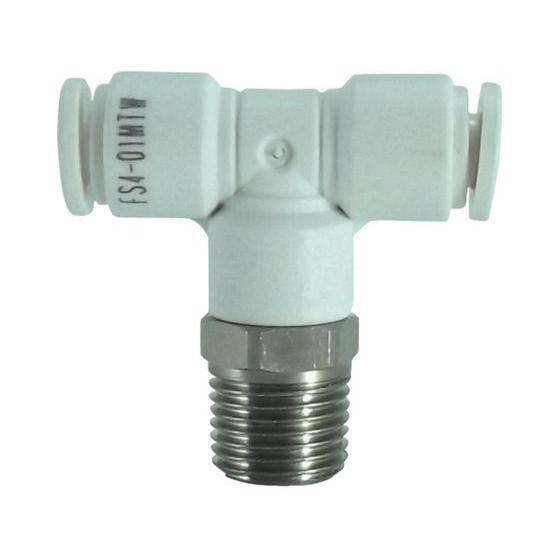 【お取り寄せ】チヨダ ファイブSUSメイルブランチティ 白 4mm・R1／8 FS4-01MTW 汎...