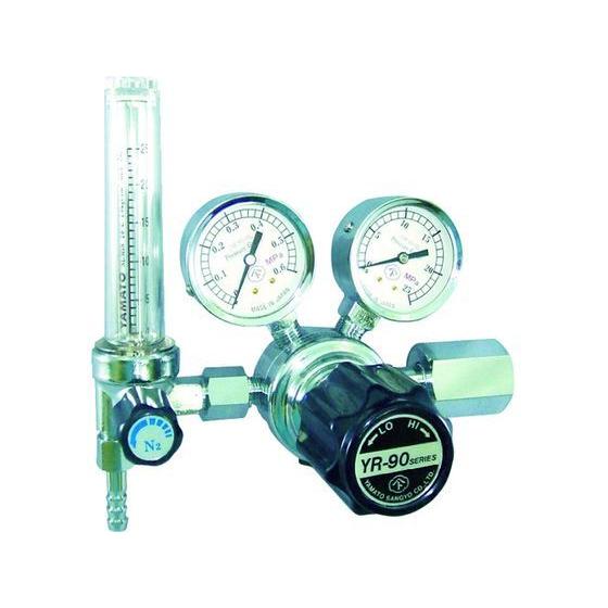 【お取り寄せ】ヤマト 汎用小型圧力調整器 流量計付 11FS-25-AR 溶接ガスホース 調整器 カ...