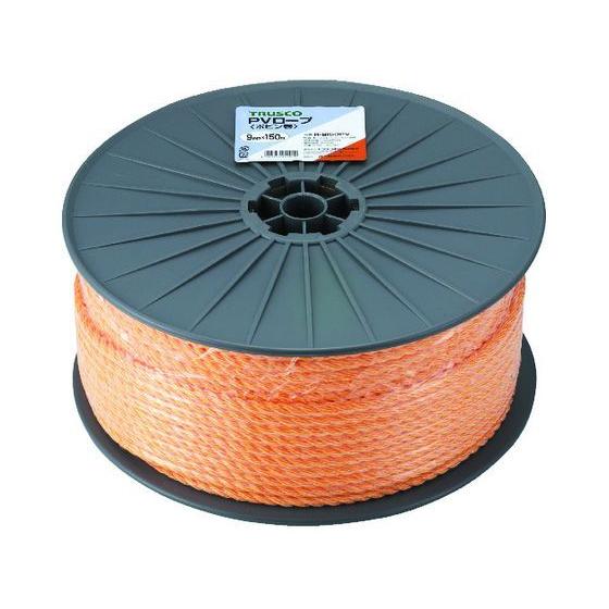 【お取り寄せ】TRUSCO PVロープ 3つ打 線径9mm×長さ150m R-9150PV ＰＶロー...