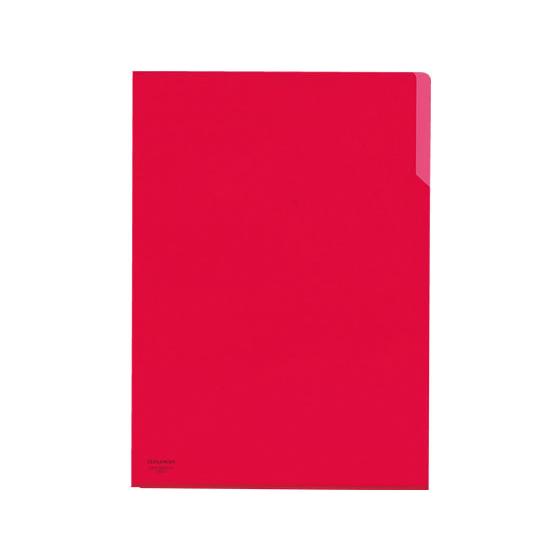 コクヨ クリヤーホルダー〈10〉PP A4タテ 赤 5枚 フ-T750-1 Ａ４ 色柄付タイプ クリ...