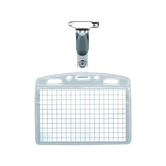 コクヨ タッグ名札 チャック付名刺サイズ ナフ-160 クリップ ピン式ソフトタイプ 名札 キーホル...