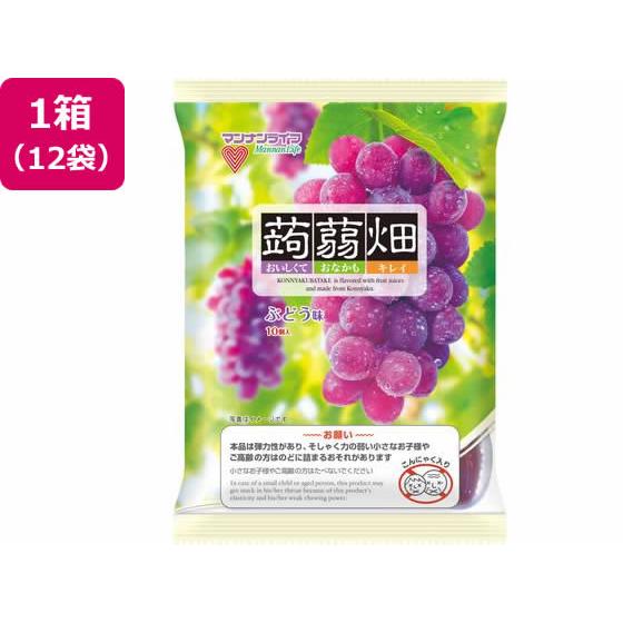マンナンライフ 蒟蒻畑 ぶどう味 12袋 ゼリー デザート菓子 お菓子