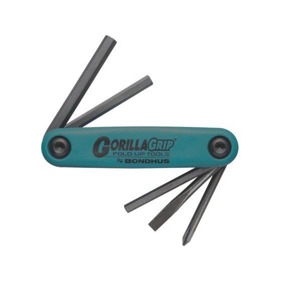 【お取り寄せ】ボンダス ゴリラグリップ[[R]]ナイフ型ツール 5本組 HFU5 六角棒レンチ ドラ...