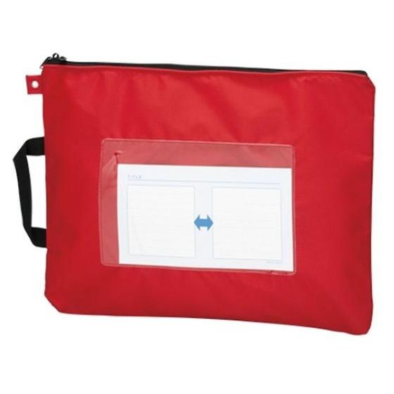 【お取り寄せ】クラウン メールバッグ レッド B4判 CR-ME05-R 61-9300-94 事務...