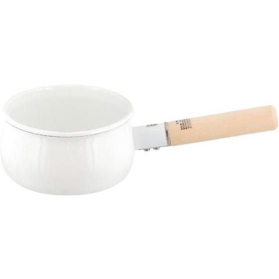 【お取り寄せ】LIV PLUS ベストコ 片手鍋 ホーロー ミルクパン 15cm ホワイト 両手鍋 ...