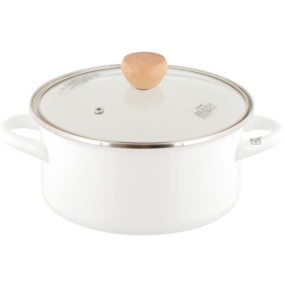 【お取り寄せ】LIV PLUS ベストコ 両手鍋 ホーロー キャセロール 20cm ガラス蓋付 両手...