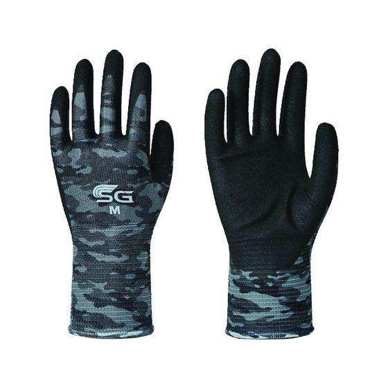 【お取り寄せ】トワロン ニトリル背抜き手袋 SG-A007 グレー迷彩 M SG-A007-M 背抜...