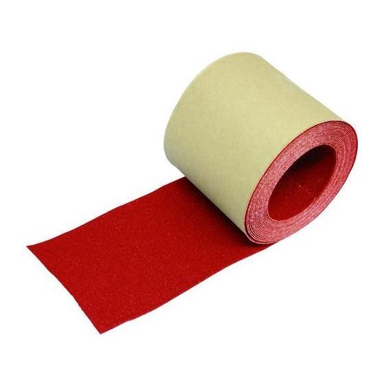 【お取り寄せ】TRUSCO ノンスリップテープ 屋外用 100mm×5m レッド TNS-100R ...