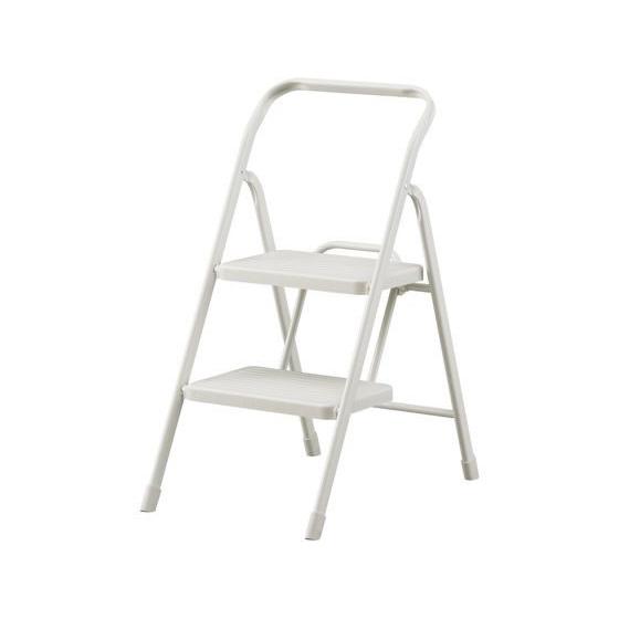 【お取り寄せ】アイリスオーヤマ 折りたたみステップ 2段 ニュアンスグレー OSU-2R 踏み台 折...