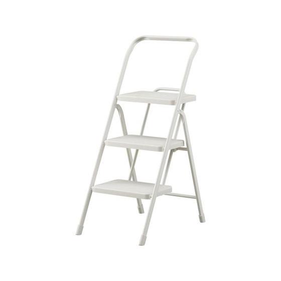 【お取り寄せ】アイリスオーヤマ 折りたたみステップ 3段 ニュアンスグレー OSU-3R 踏み台 折...