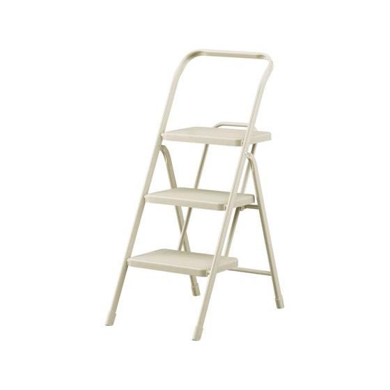 【お取り寄せ】アイリスオーヤマ 折りたたみステップ 3段 ライトベージュ OSU-3R 踏み台 折り...