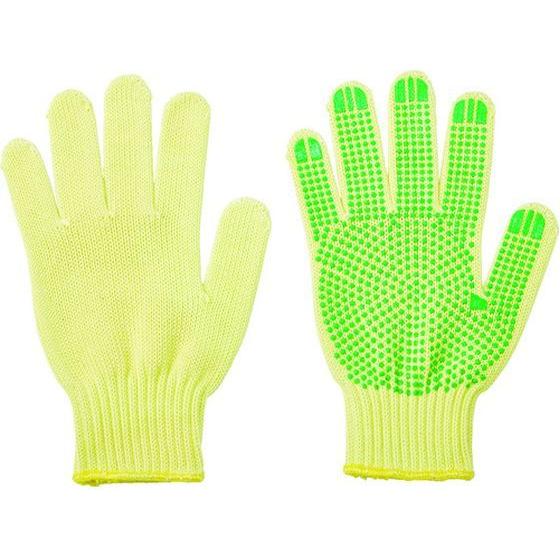 【お取り寄せ】耐切創手袋 7ゲージ 裏面キュプラ すべり止め付 アラミド 耐切創手袋 作業用手袋