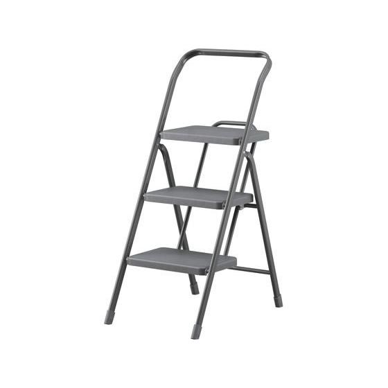 【お取り寄せ】アイリスオーヤマ 折りたたみステップ 3段 ダークグレー OSU-3R 踏み台 折りた...