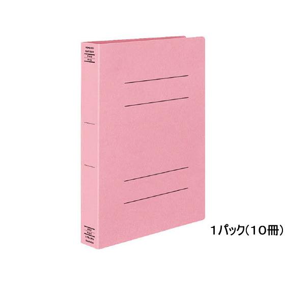 コクヨ フラットファイルX(スーパーワイド) A4タテ ピンク 10冊 フ-X10P 厚綴じタイプ ...