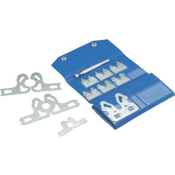 【お取り寄せ】TRUSCO ラジアスゲージ L型 測定範囲17.5~21.0 8枚組 定盤 ゲージ ...