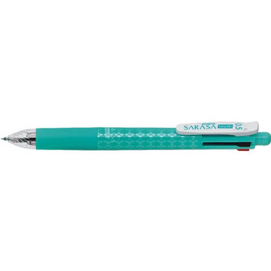 ゼブラ サラサ マルチ0.5 ブルーグリーン J4SA11-BG  多色 水性ゲルインクボールペン ...