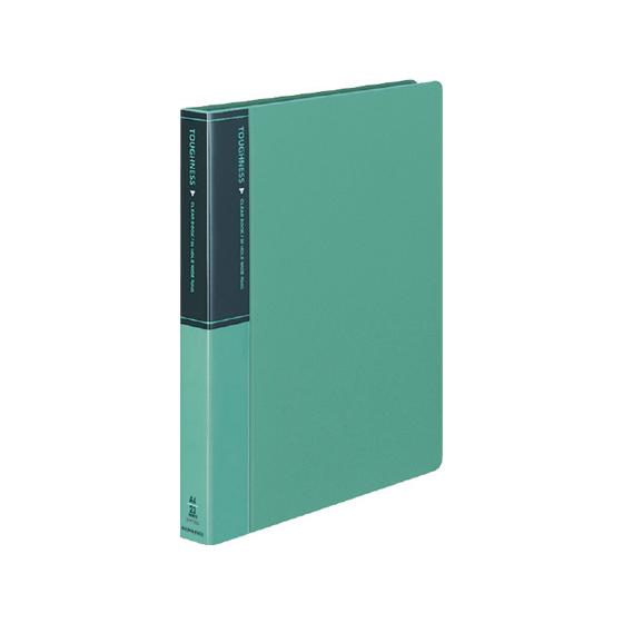 コクヨ クリヤーブック〈タフネス〉差替式 A4 30穴 背幅33mm 緑 Ａ４ 差替式クリヤーファイ...