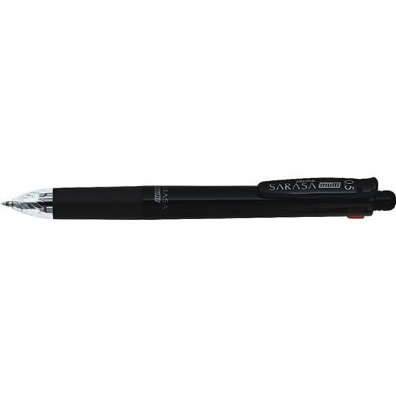 ゼブラ サラサ マルチ0.5 黒 J4SA11-BK  多色 水性ゲルインクボールペン 多機能
