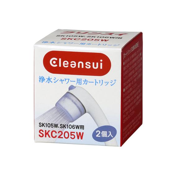 三菱ケミカル クリンスイ 浄水シャワー交換カートリッジ2個 SKC205W  蛇口直結型 浄水フィル...