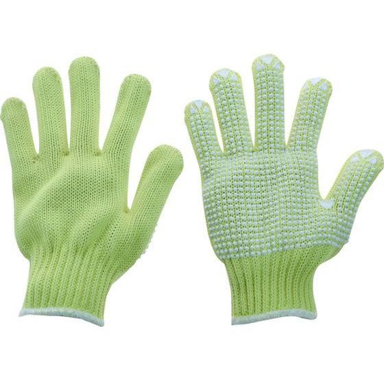 【お取り寄せ】耐切創手袋 7ゲージ 裏面キュプラ すべり止め付 Sサイズ アラミド 耐切創手袋 作業...