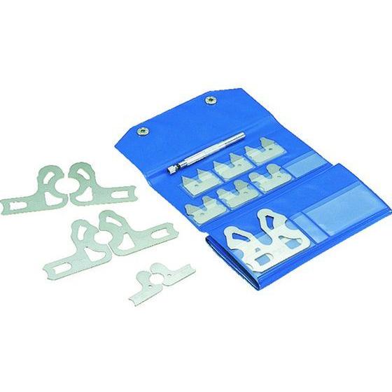 【お取り寄せ】TRUSCO ラジアスゲージ L型 測定範囲0.5~13.0 26枚組 定盤 ゲージ ...