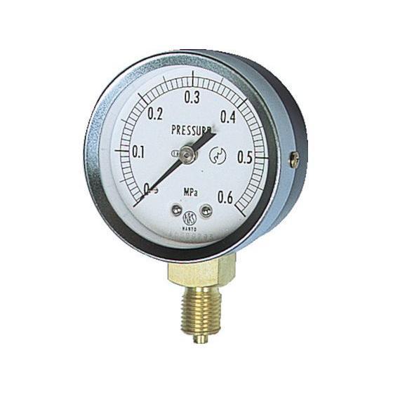 【お取り寄せ】長野 JIS汎用形圧力計A枠(ストレート) 圧力レンジ(MPa):0.0~0.10 G...