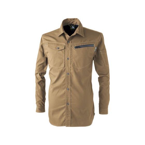 【お取り寄せ】CUC ドビーストレッチT C 長袖シャツ カーキ 3L 2901-08-3L ２８１...