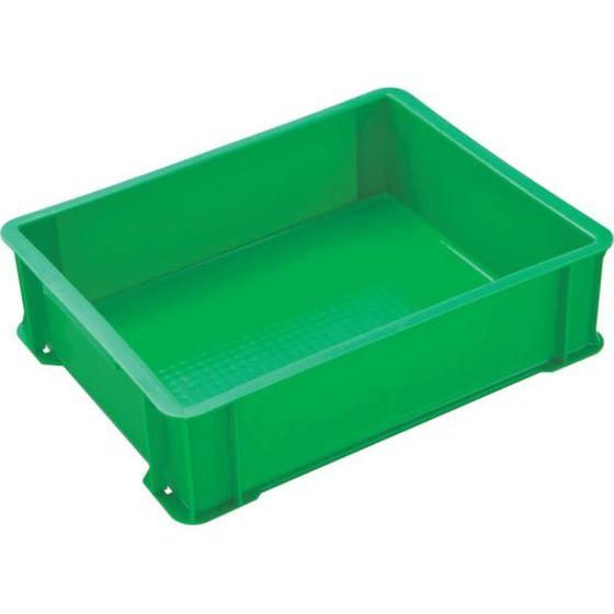 【お取り寄せ】ヒシ S型コンテナ W442×D342×H123 緑 緑 S-14 ボックスコンテナ ...