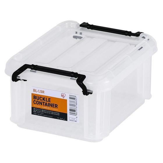 【お取り寄せ】アイリスオーヤマ バックルコンテナ クリア BL-1.5R バックルコンテナ 保管 作...
