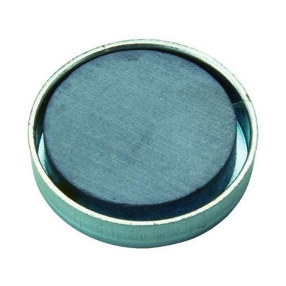 【お取り寄せ】TRUSCO キャップ付フェライト磁石 外径23.5mm×厚み5mm 1個 マグネット...