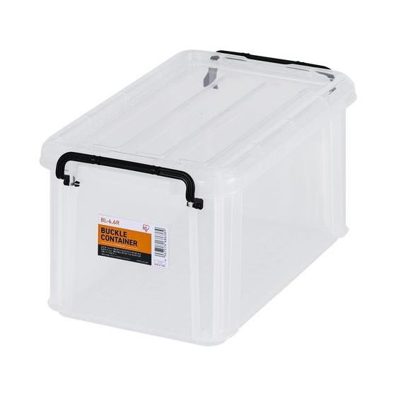 【お取り寄せ】アイリスオーヤマ バックルコンテナ クリア BL-6.6R バックルコンテナ 保管 作...