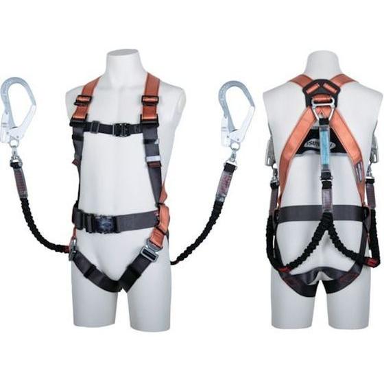 【お取り寄せ】ツヨロン コアハーネス ツインノビロン オレンジ M 墜落制止用器具 安全保護具 作業