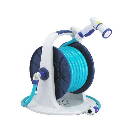 【お取り寄せ】三洋化成 ジュノ ホースリール 15x20m J5-Q206R 散水 水廻り 土木 建...