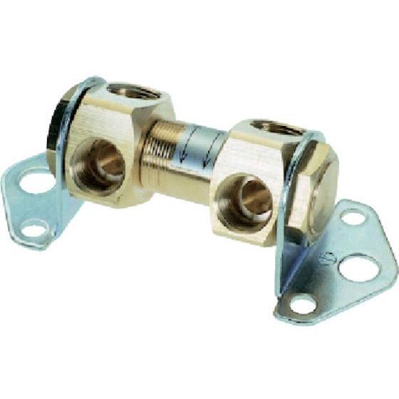 【お取り寄せ】チヨダ ヘッダーブロックCB 2連 Rc3／8 CB-203 継手 アダプター 配管材