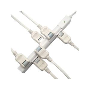 星光商事 回転スリムタップ 白色 1m SK-...の詳細画像2