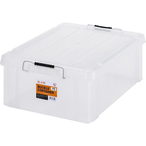【お取り寄せ】アイリスオーヤマ バックルコンテナ クリア BL-43R バックルコンテナ 保管 作業