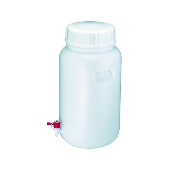 【お取り寄せ】瑞穂 広口瓶コック付 50L 0297 小型容器 樹脂製 樹脂容器 計量器