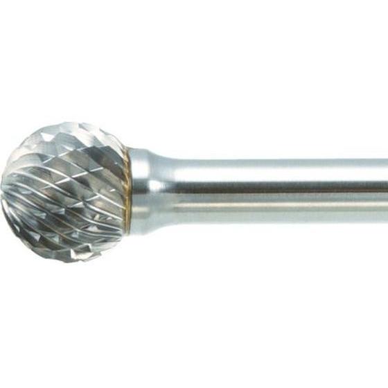 【お取り寄せ】TRUSCO 超硬バー 球型 Φ6×刃長5.5×軸6 ロング ダブルカット TB8C0...