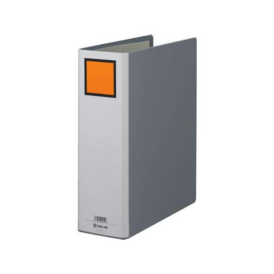 キングジム キングファイルG A4タテ とじ厚80mm グレー 10冊 Ａ４ 片開きパイプファイル ...