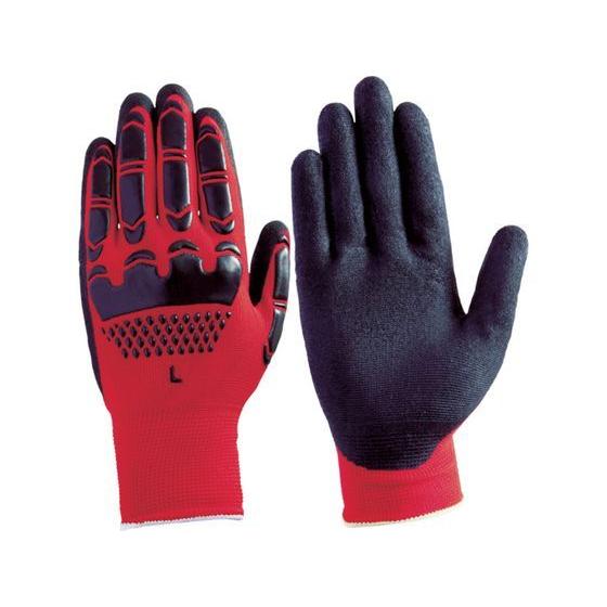 【お取り寄せ】富士グローブ すべり止め背抜き手袋 BD-503 無敵ナックル L 背抜き手袋 軍手 ...