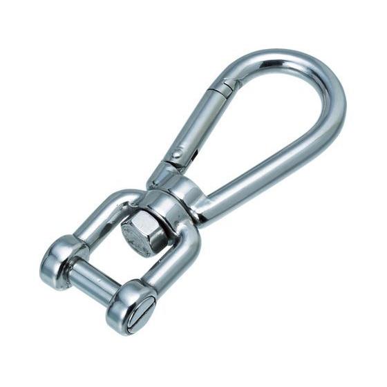 【お取り寄せ】水本 ステンレス スナップフックシャックル 線径5mm 長さ72mm B-2440 タ...