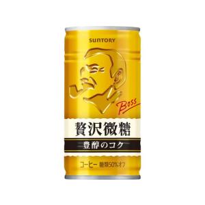 SUNTORY（サントリー） BOSS(ボス) 贅沢微糖 185g×6缶 缶コーヒー 缶