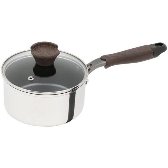 【お取り寄せ】LIV PLUS ベストコ 片手鍋 16cm ミラー ガラス蓋付き 両手鍋 外輪鍋 円...