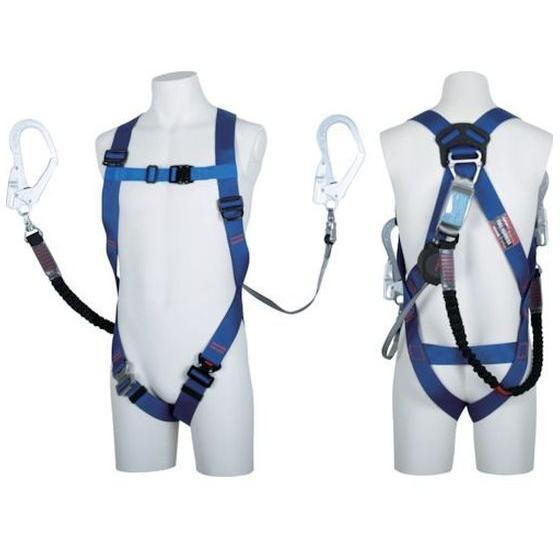 【お取り寄せ】ツヨロン ライトハーネス ワン・ハンドリトラ+ノビロン 青 Lサイズ 墜落制止用器具 ...