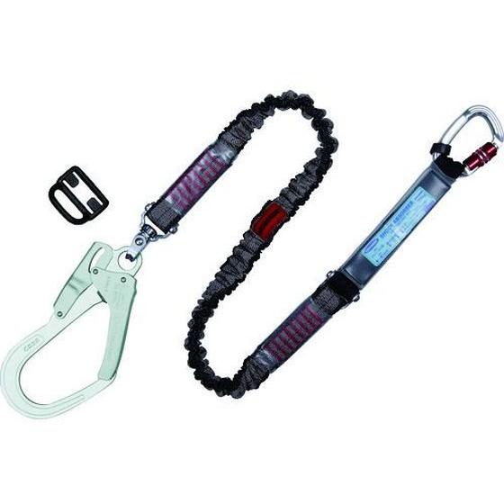 【お取り寄せ】ツヨロン ハーネス用ランヤード ノビロン シルバー 墜落制止用器具 安全保護具 作業