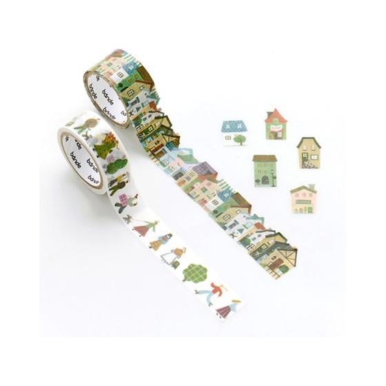 bande マスキングロールステッカー やさしさ色の街 BDA745 デコレーション用マスキングテー...