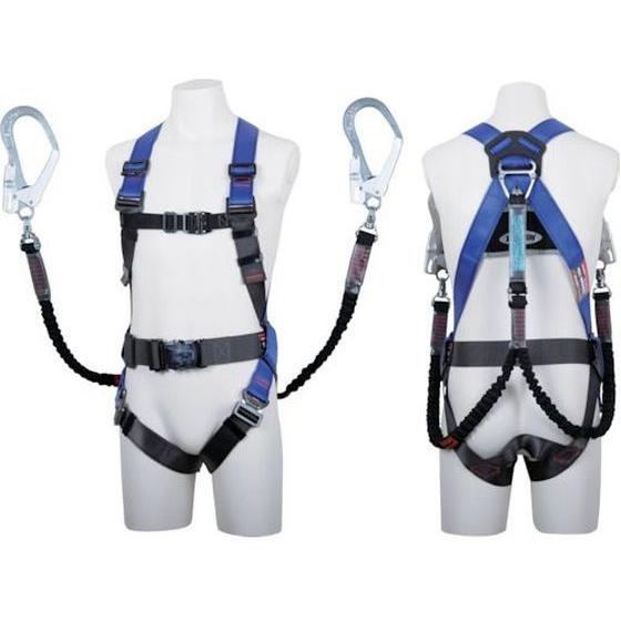 【お取り寄せ】ツヨロン コアハーネス ツインノビロン パープル M 墜落制止用器具 安全保護具 作業
