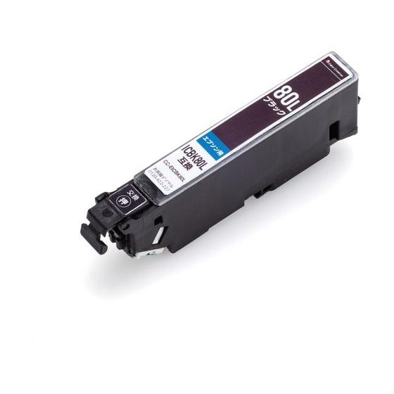 【お取り寄せ】カラークリエーション 互換インク ICBK80L対応 ブラック CC-EIC80LBL...