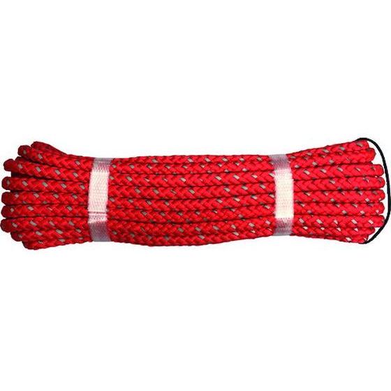 【お取り寄せ】ユタカメイク PP反射ロープ レッド 8mm×10m PPH-81R トラロープ 荷造...